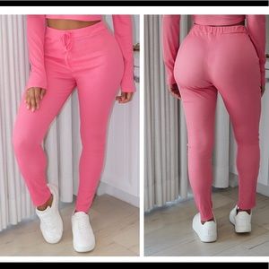 PLT Ribbed High-waist Legging